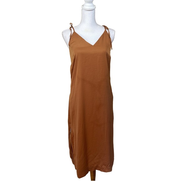 Avec Les Filles Dresses & Skirts - Avec Les Filles Almond Midi Slip Dress, small, minimalist, bohemian, romantic